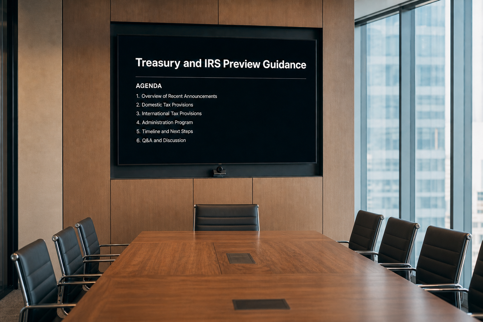 Treasury and IRS Announce Key Tax Guidance Updates for 2026